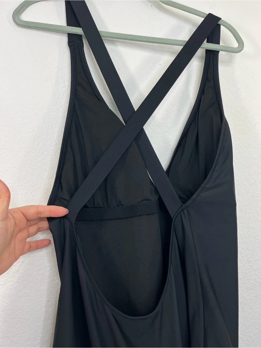 J.Crew‎ DD plunge one-piece swimsuit Black size 16